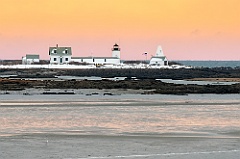Goat Island (Cape Porpoise) Lighthouse in Winter Low Tide